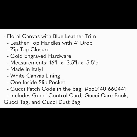 Gucci #550140 Large Linea Canvas Tote - Picture 16 of 16